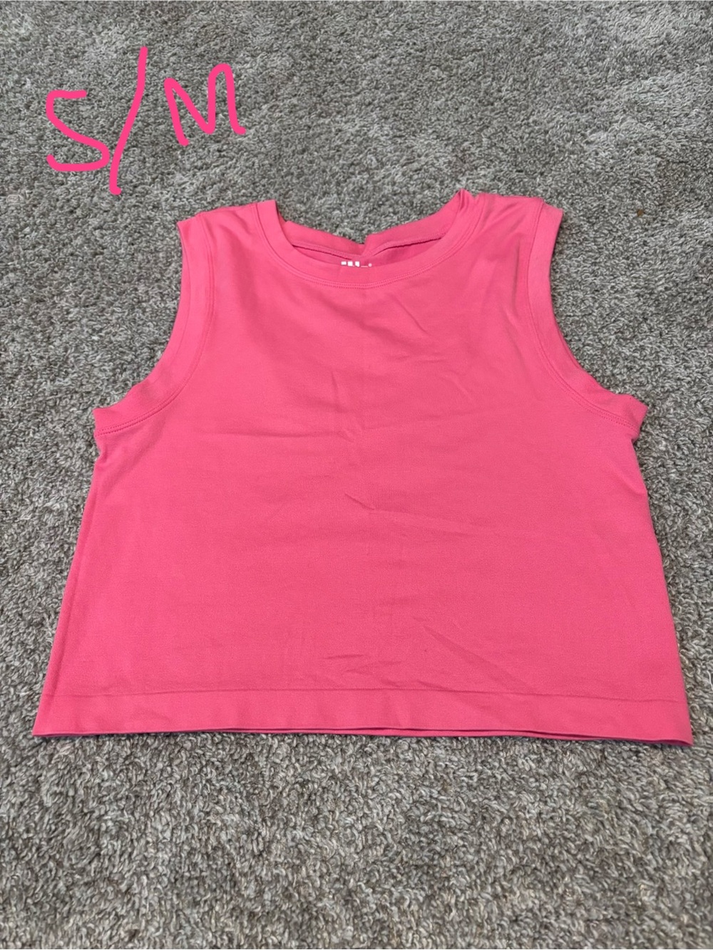 Women's Sleeveless Crewneck Tank Top - Pink